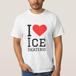 Camiseta Me encanta el patinaje sobre hielo