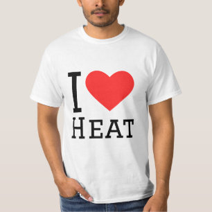 Camiseta Me encanta el pegatina de la plaza del calor