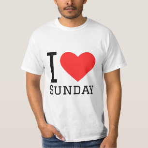 Camiseta Me encanta el Pegatina de Sunday Square