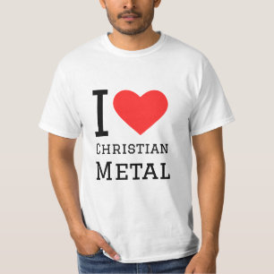 Camiseta Me encanta el pegatina metalizado cristiano