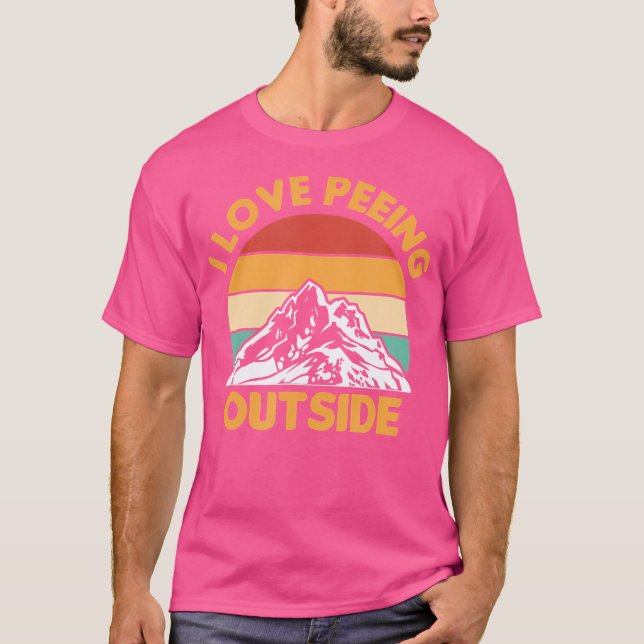 Camiseta Me Encanta El Peinar Fuera De Camping Camper Vinta (Anverso)
