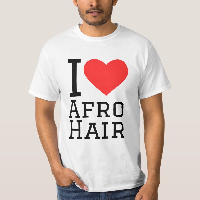 Camiseta Me encanta el pelo Afro (Anverso)