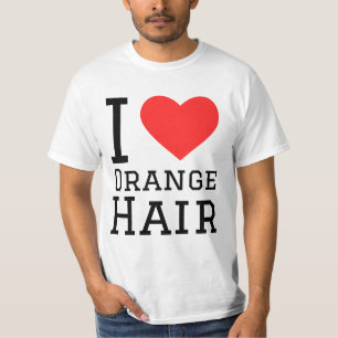 Camiseta Me encanta el pelo naranja