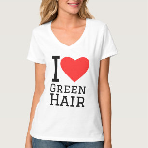 Camiseta Me encanta el pelo verde