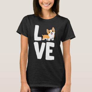 Camiseta Me encanta el perro corgi de Corgis