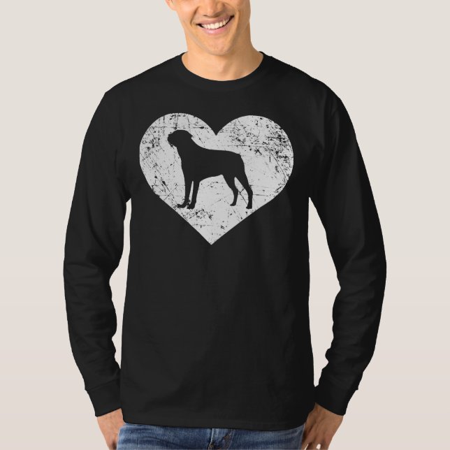 Camiseta Me encanta el perro de Rottweiler (Anverso)
