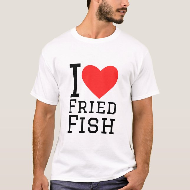 Camiseta Me encanta el pescado frito (Anverso)
