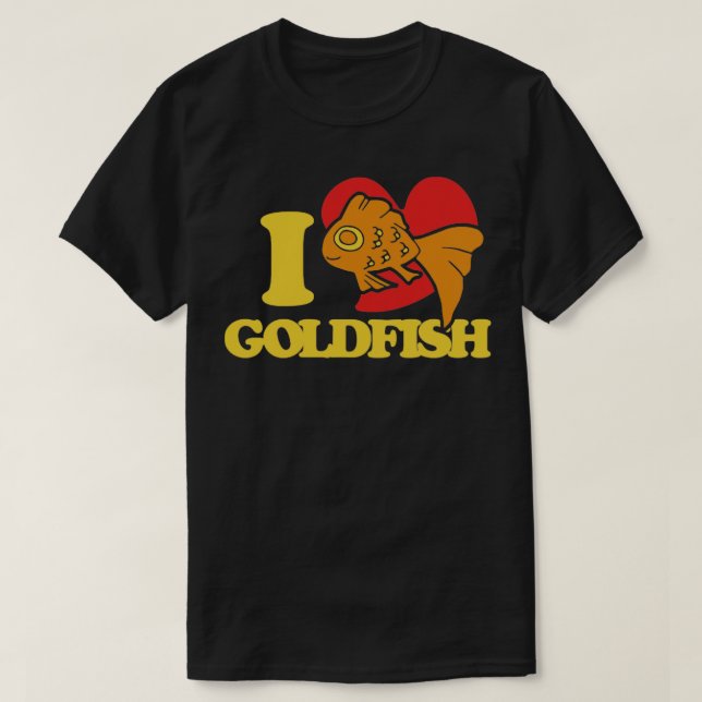 Camiseta Me encanta el pez dorado (Diseño del anverso)
