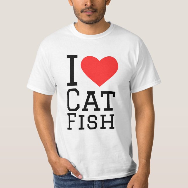 Camiseta Me encanta el pez gato (Anverso)