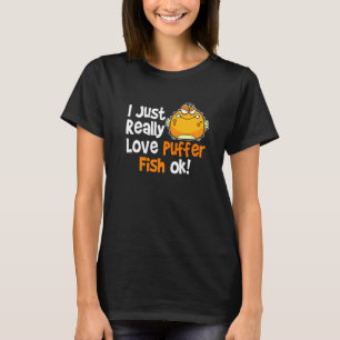 Camiseta Me encanta el pez globo de pescado de mar