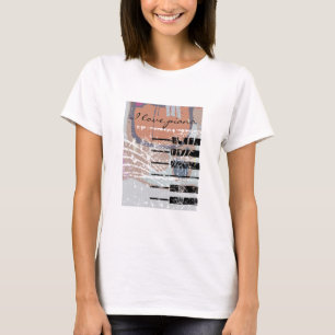 Camiseta Me encanta el piano