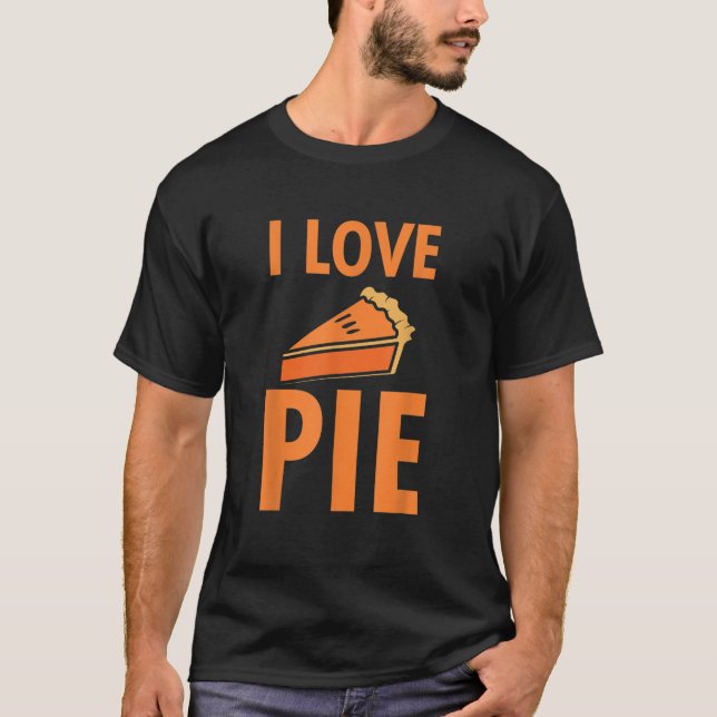 Camiseta Me Encanta El Pie Funny Pumpkin Pie Festividades D (Anverso)