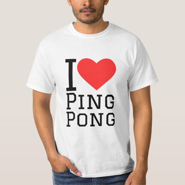 Camiseta Me encanta el ping pong (Anverso)