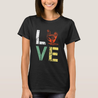 Camiseta Me encanta el pollo de pollo