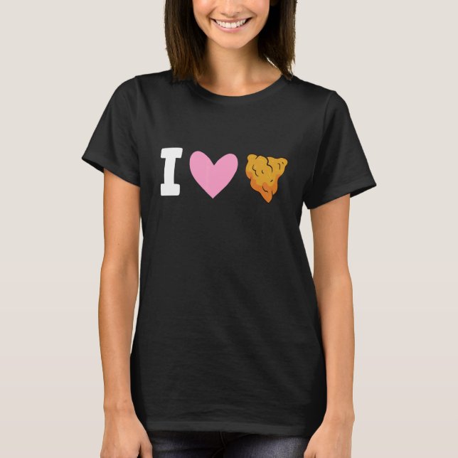 Camiseta Me encanta el pollo frito (Anverso)