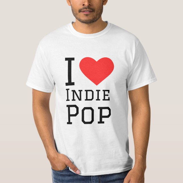 Camiseta Me encanta el pop independiente (Anverso)
