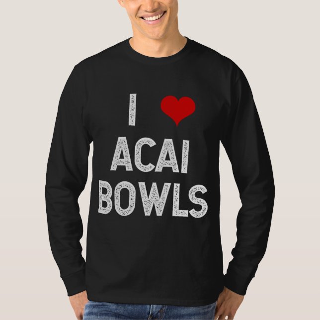 Camiseta Me encanta el postre de frutas de los bollos de Ac (Anverso)