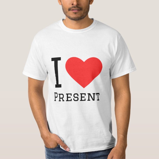 Camiseta Me encanta el presente (Anverso)