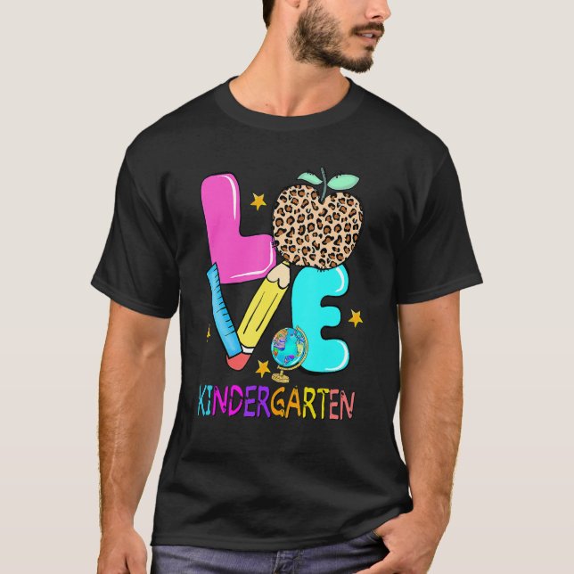 Camiseta Me Encanta El Primer Día Del Jardín De Niños De Vu (Anverso)