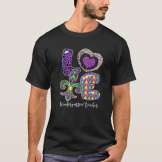 Camiseta Me encanta el profesor de guardería Cute Leopard M