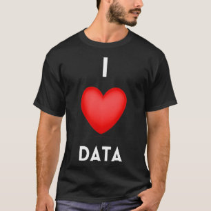 Camiseta Me encanta el programador de codificación de datos
