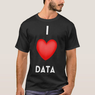 Camiseta Me encanta el programador de codificación de datos