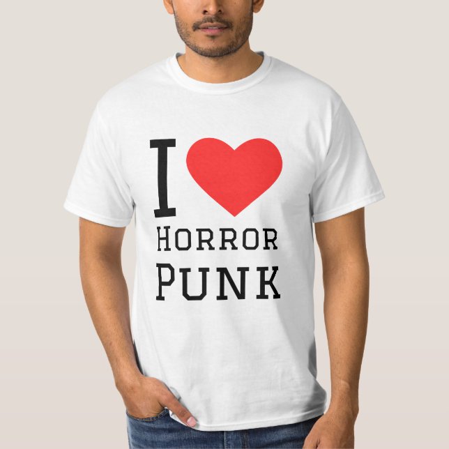 Camiseta Me encanta el punk de horror (Anverso)