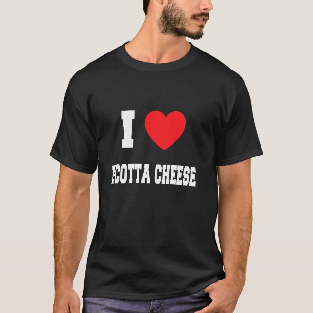 Camiseta Me encanta el queso ricotta Long Sleeve (Anverso)