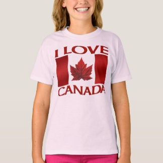 Camiseta Me encanta el recuerdo de Canadá para el Chica de