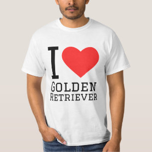 Camiseta Me encanta el recuperador dorado