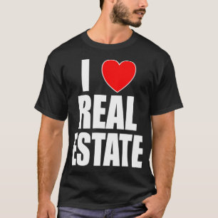 Camiseta Me encanta el regalo de agente inmobiliario o inve