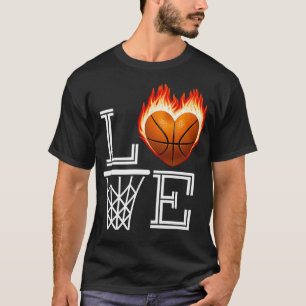 Camiseta Me Encanta El Regalo De Amante De Baloncesto Para