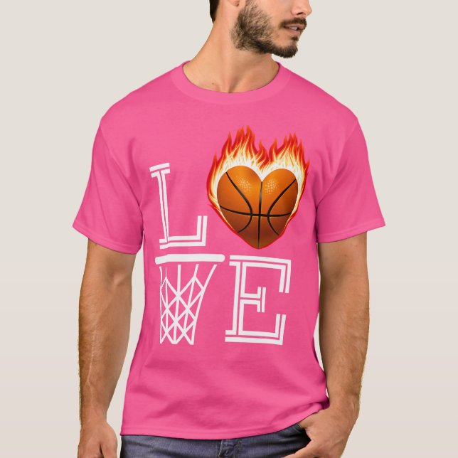 Camiseta Me Encanta El Regalo De Amante De Baloncesto Para  (Anverso)