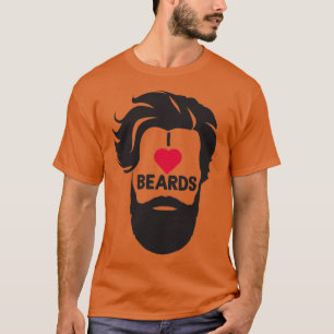 Camiseta Me encanta el regalo de barbas barbas