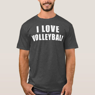 Camiseta Me encanta el regalo de deportes de voleibol