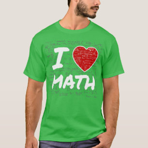 Camiseta Me encanta el regalo de matemáticas de la escuela 