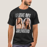 Camiseta Me encanta el regalo de mi novia.<br><div class="desc">Junte el humor y el corazón con nuestra Camiseta de regalo 'I Love My Girlfriend' (Amo a mi novia), una mezcla perfecta de encanto personalizado y expresión lúdica. Este diseño gracioso es un regalo ideal, ya sea su cumpleaños, un aniversario, o simplemente un gesto espontáneo de amor. Déjenlo usar su...</div>