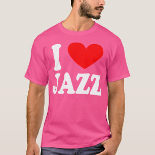 Camiseta Me Encanta El Regalo De Música De Jazz Para Concie
