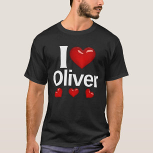 Camiseta Me encanta el regalo de Oliver para el estilo de d
