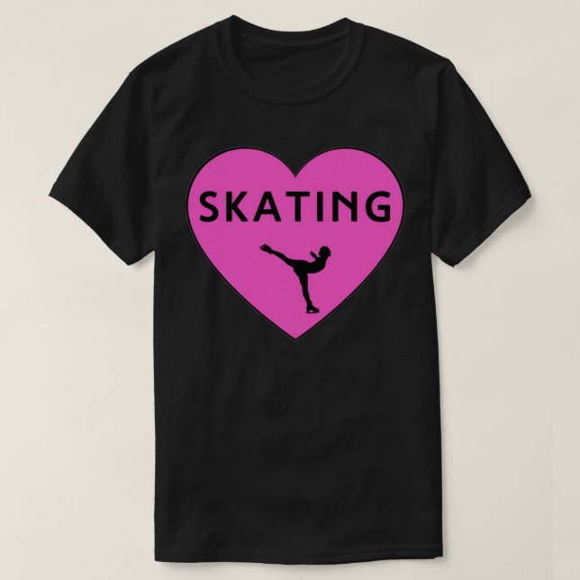 Camiseta Me encanta el regalo de patinaje artístico para pa (Diseño del anverso)