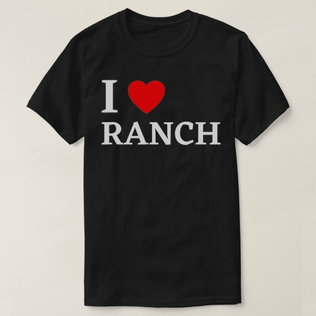 Camiseta Me encanta el regalo de Rancho de Rancho Vestido d (Diseño del anverso)