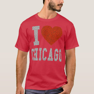 Camiseta Me encanta el regalo del corazón de Chicago o el r