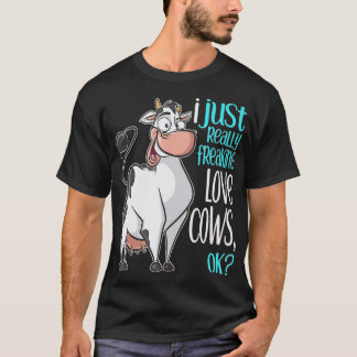 Camiseta Me encanta el regalo gracioso de vacas para niños