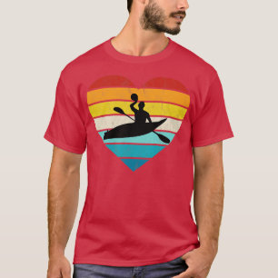 Camiseta Me encanta el remo para deportes acuáticos canoas