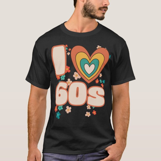Camiseta ME ENCANTA el retro groovy de los años 60 (Anverso)