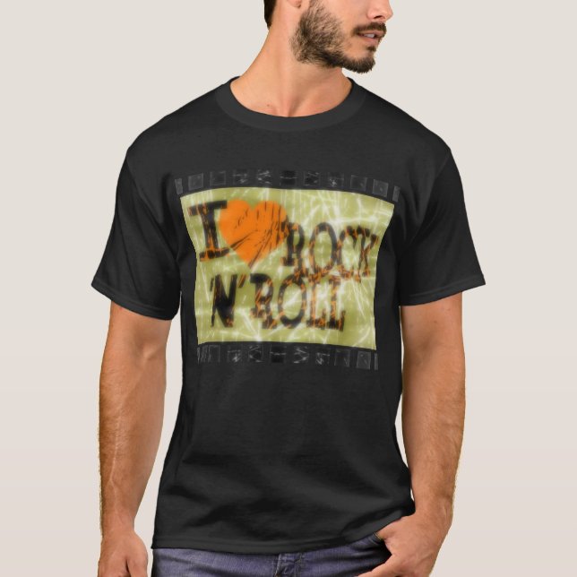 Camiseta Me encanta el rock and roll (Anverso)