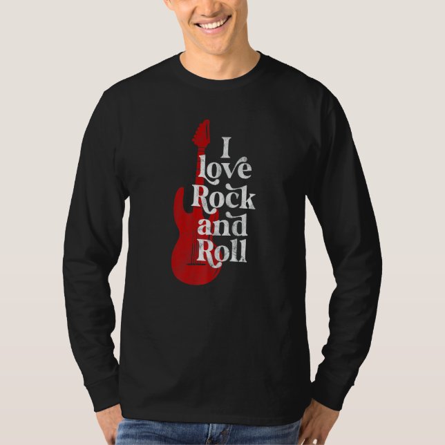 Camiseta Me encanta el rock and roll (Anverso)