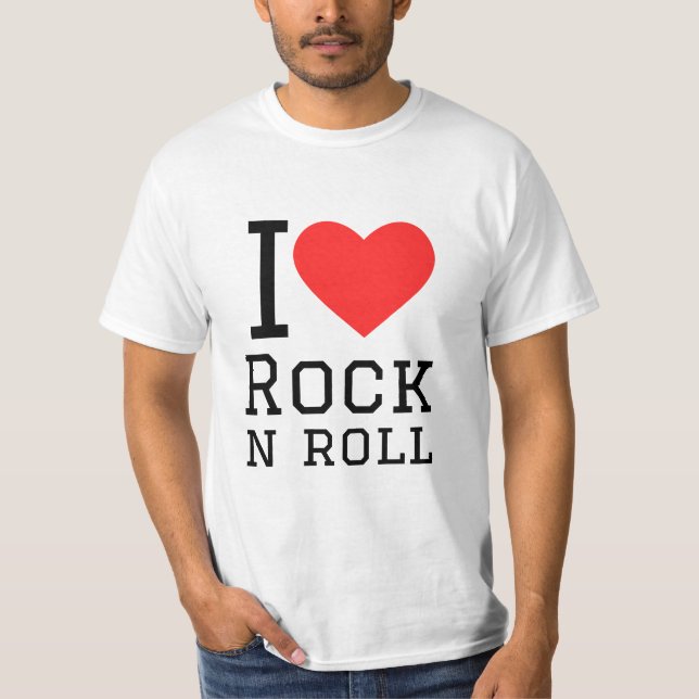 Camiseta Me encanta el rock and roll (Anverso)