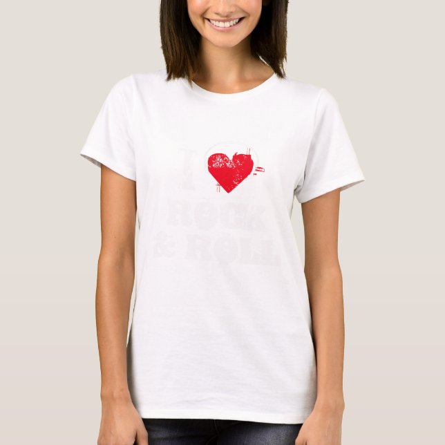 Camiseta Me encanta el rock and roll (Anverso)