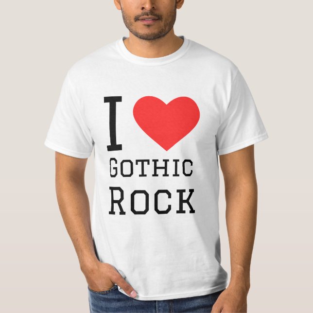 Camiseta Me encanta el rock gótico (Anverso)